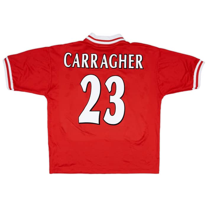 1996-98 Liverpool Home Shirt Carragher #23 - 9/10 - (L)