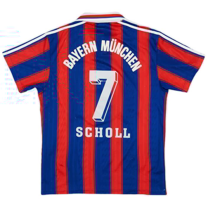 1995-97 Bayern Munich Home Shirt Scholl #7 - 8/10 - (S)