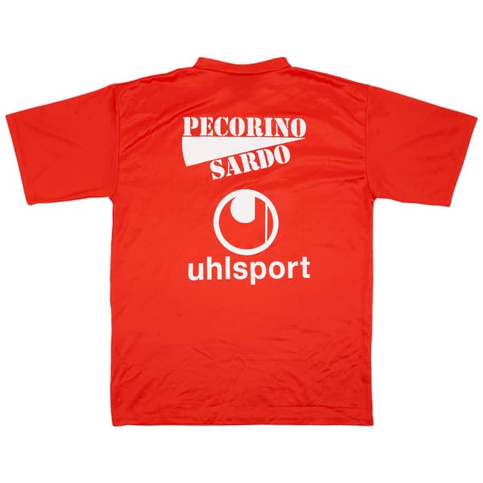 2000-01 Cagliari Player Issue Uhlsport Training Shirt #7 - 7/10 - (XL)