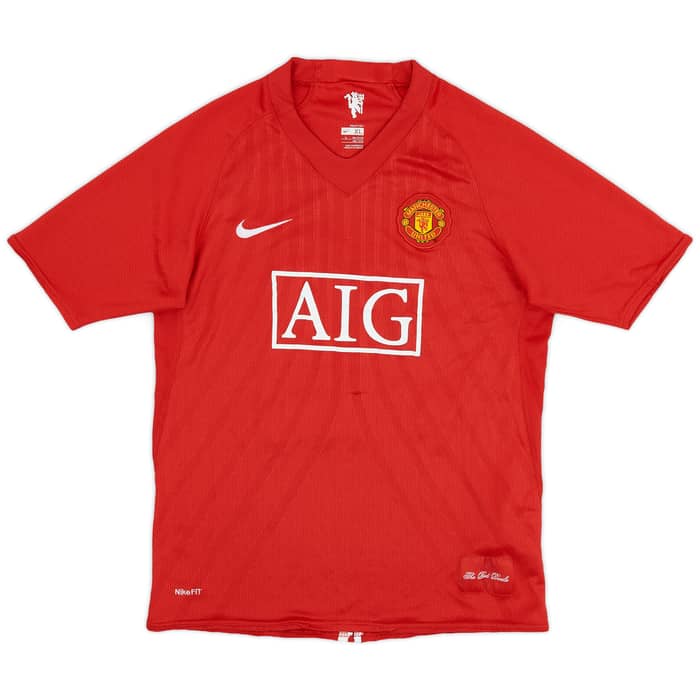 2007-09 Manchester United Home Shirt Tevez #32 - 5/10 - (XL.Boys)