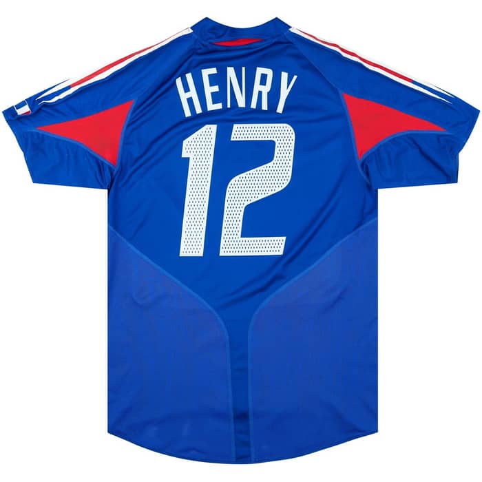 2004-06 France Home Shirt Henry #12