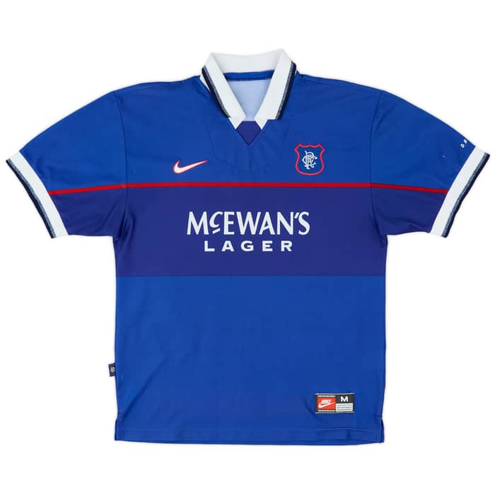 1997-99 Rangers Home Shirt Gascoigne #8 - 8/10 - (M)