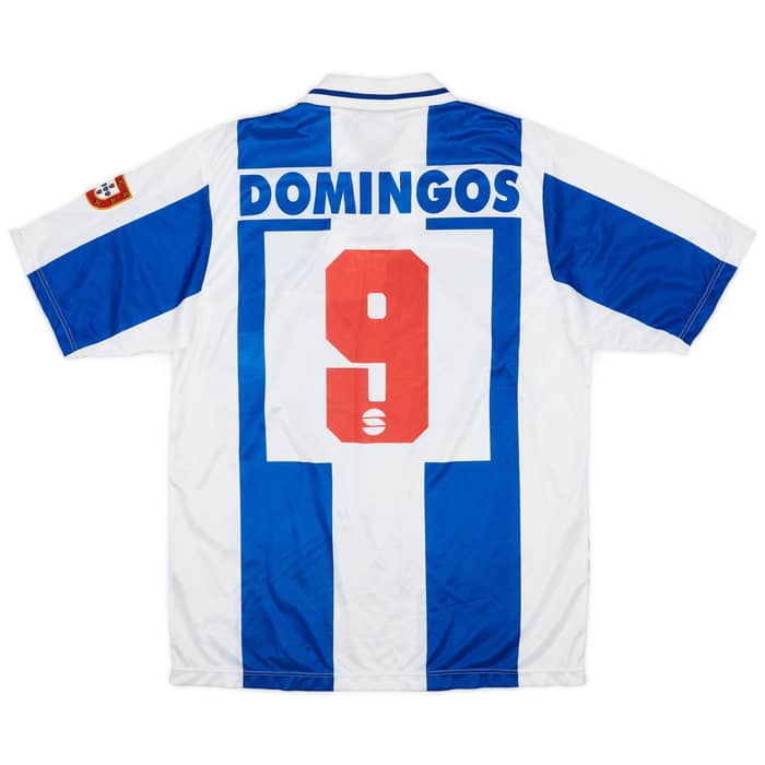 1995-96 Porto Saillev Domingos Paciencia Fan Shirt Domingos #9 - 8/10 - (L)