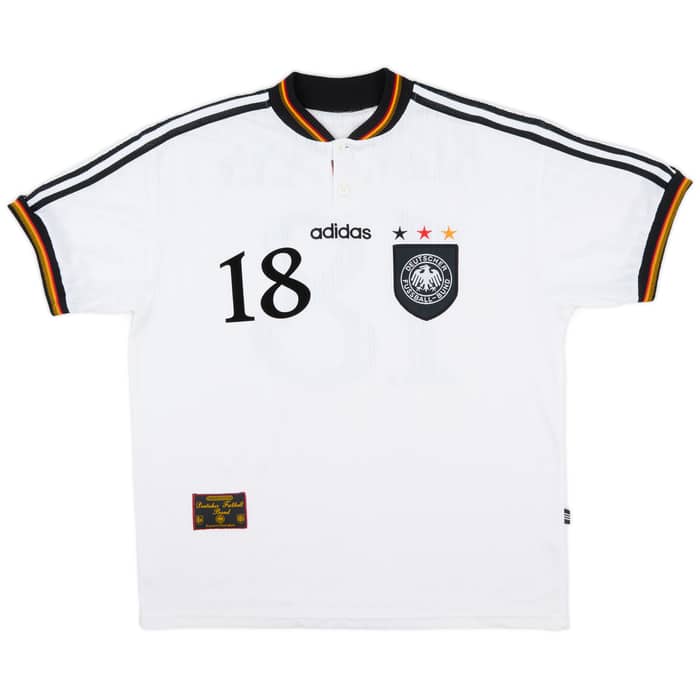 1996-98 Germany Home Shirt Klinsmann #18 - 7/10 - (XL)