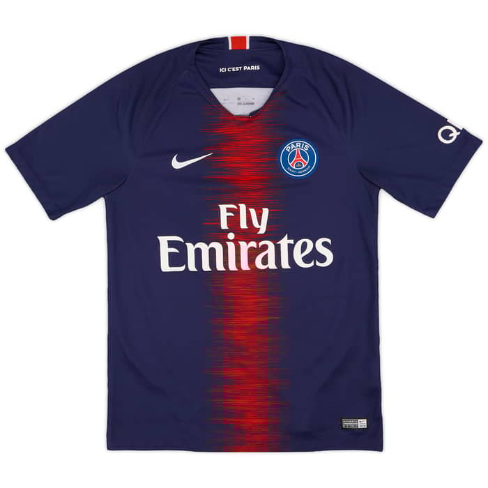 2018-19 Paris Saint-Germain Home Shirt Mbappe #7 - 9/10 - (S)