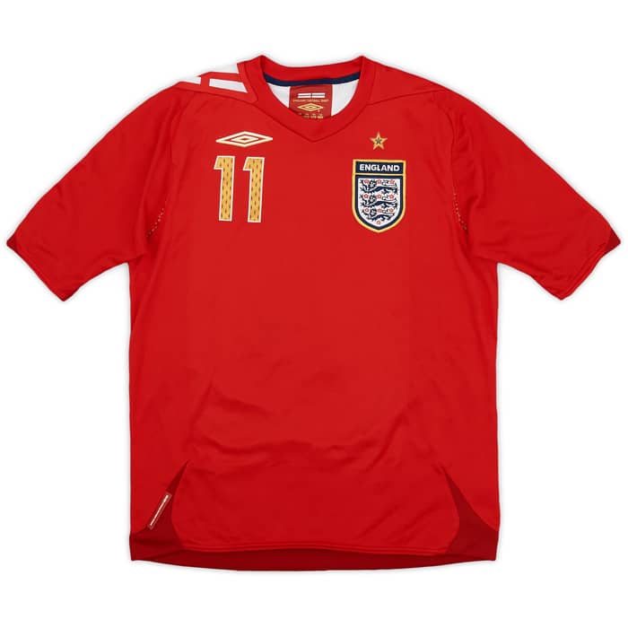 2006-08 England Away Shirt J.Cole #11 - 9/10 - (M.Boys)