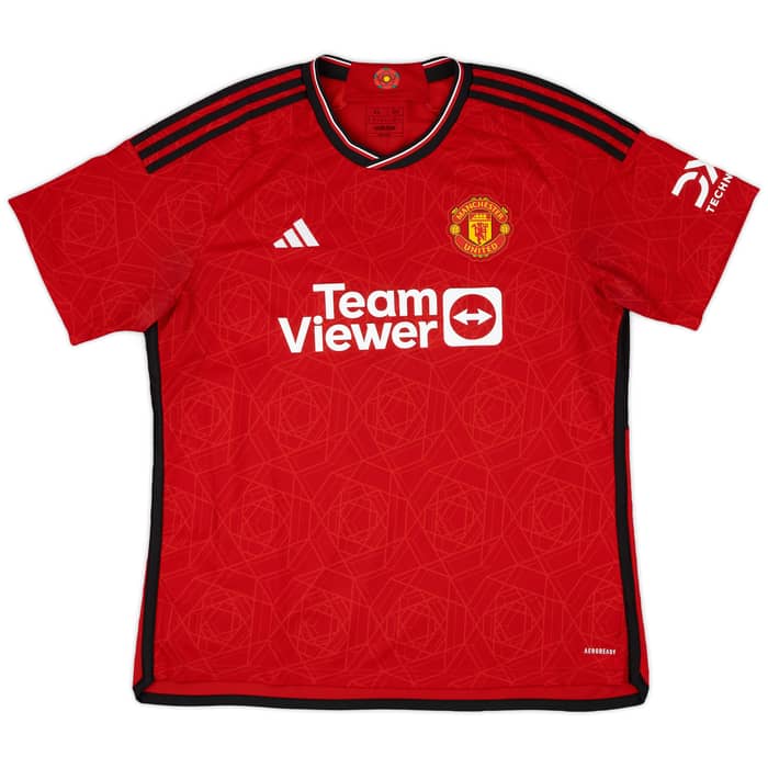 2023-24 Manchester United Home Shirt Mainoo #37 - 7/10 - (XL)