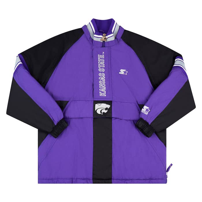 1990s Kansas State Wildcats Starter 1/2 Zip Rain Coat M