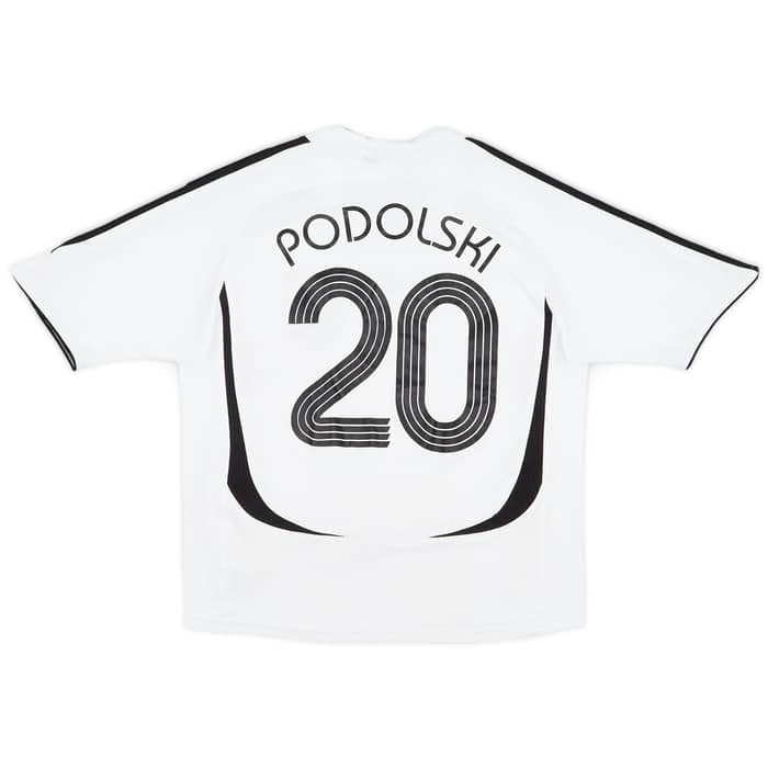 2005-07 Germany Home Shirt Podolski #20 - 8/10 - (S.Boys)
