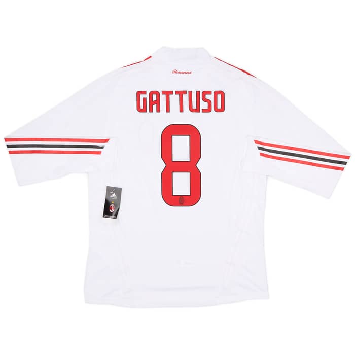 2008-09 AC Milan Player Issue Away L/S Shirt Gattuso #8 (L)