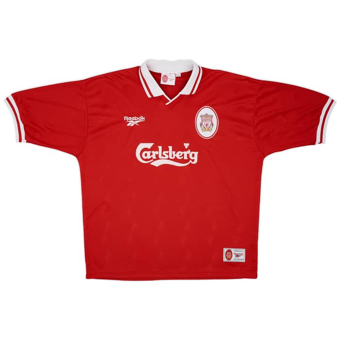 1996-98 Liverpool Home Shirt McManaman #7 - 8/10 - (XL)