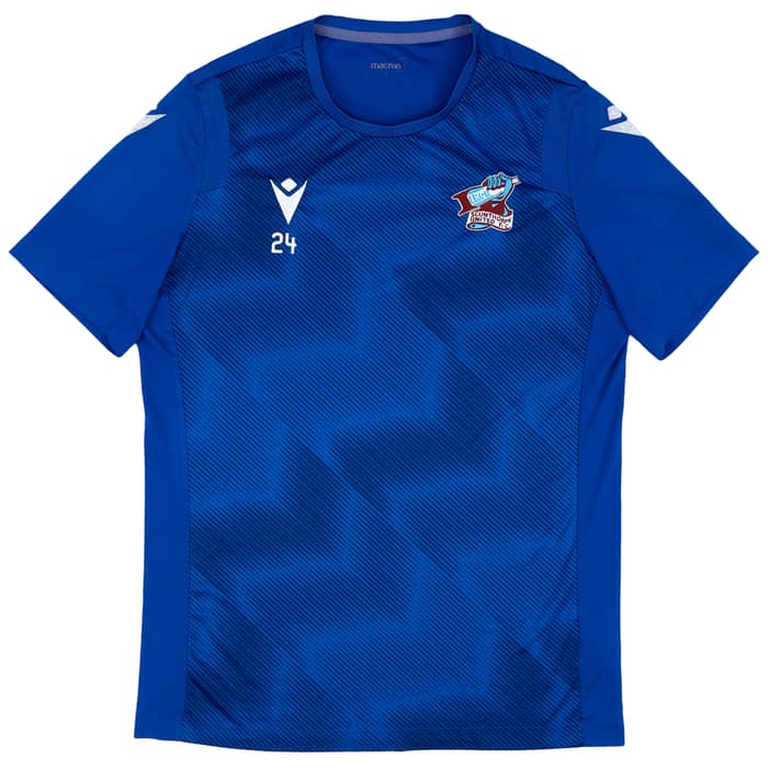 2020-21 Scunthorpe United Player Issue Macron Training Shirt #24 - 6/10 - (L)