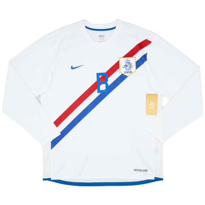2006-08 Netherlands Away L/S Shirt Cocu #8 (XL)