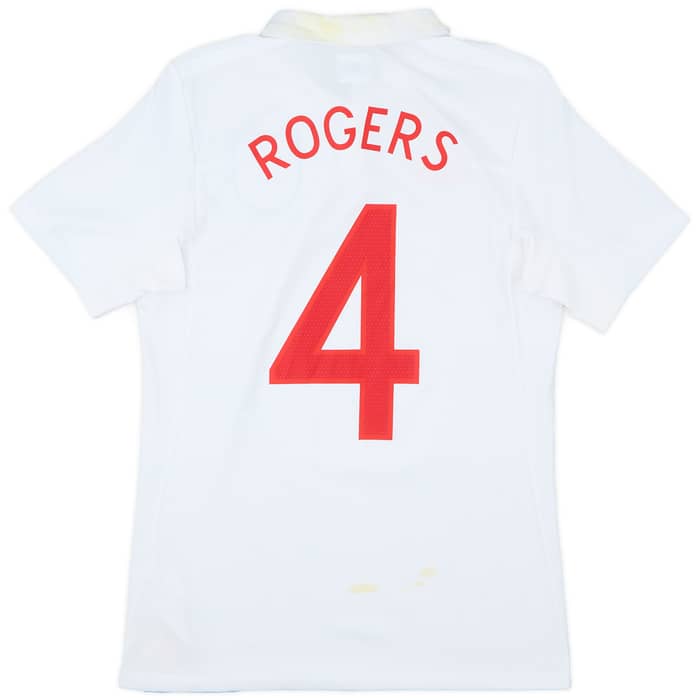 2009-10 England Home Shirt Rogers #4 - 5/10 - (S)