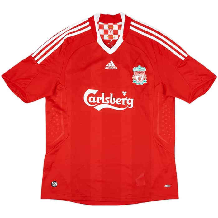 2008-10 Liverpool Home Shirt Gerrard #8 - 9/10 - (L)