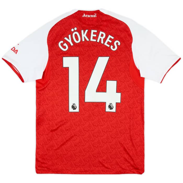 2025-26 Arsenal Authentic Home Shirt Gyokeres #14