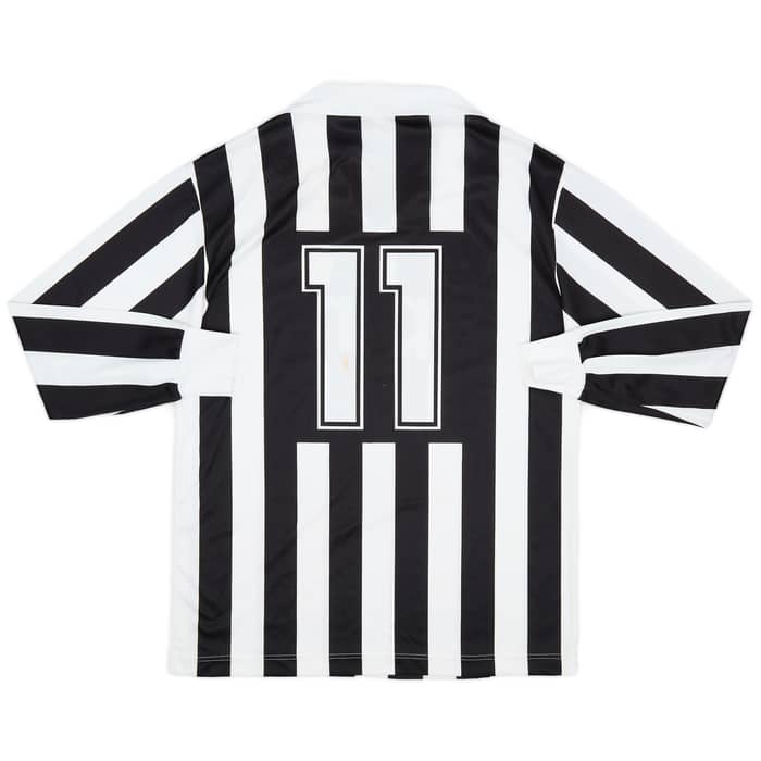 1989-90 Juventus Basic European Home L/S Shirt #11 - 5/10 - (L)