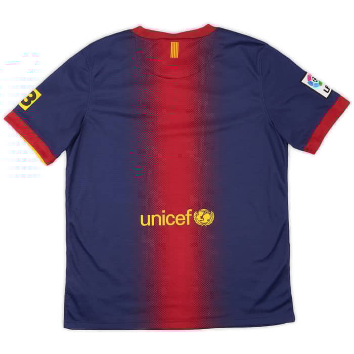 2012-13 Barcelona Home Shirt - 8/10 - (XL.Boys)