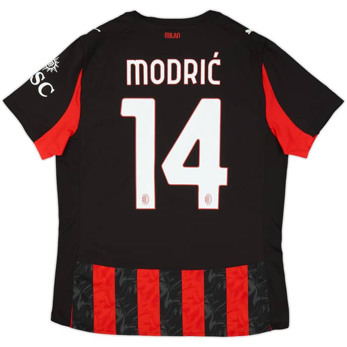 2025-26 AC Milan Authentic Home Shirt Modric #14