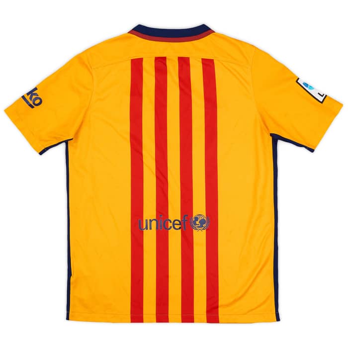2015-16 Barcelona Away Shirt - 8/10 - (XL.Boys)