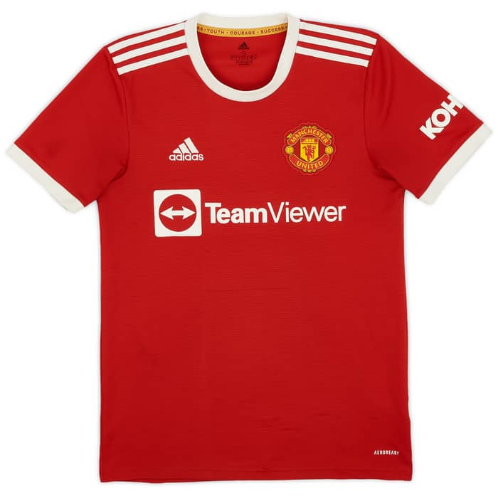 2021-22 Manchester United Home Shirt B.Fernandes #18 - 5/10 - (S)