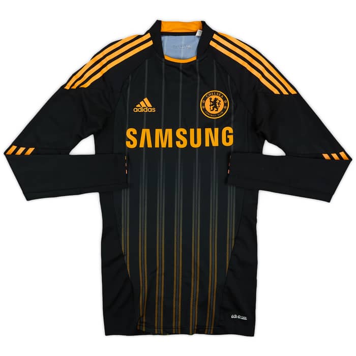 2010-11 Chelsea Player Issue TechFit Away L/S Shirt Drogba #11 - 8/10 - (S)