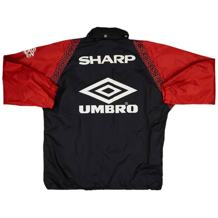 1995-97 Manchester United Umbro Hooded Rain Jacket - 8/10 - (S)