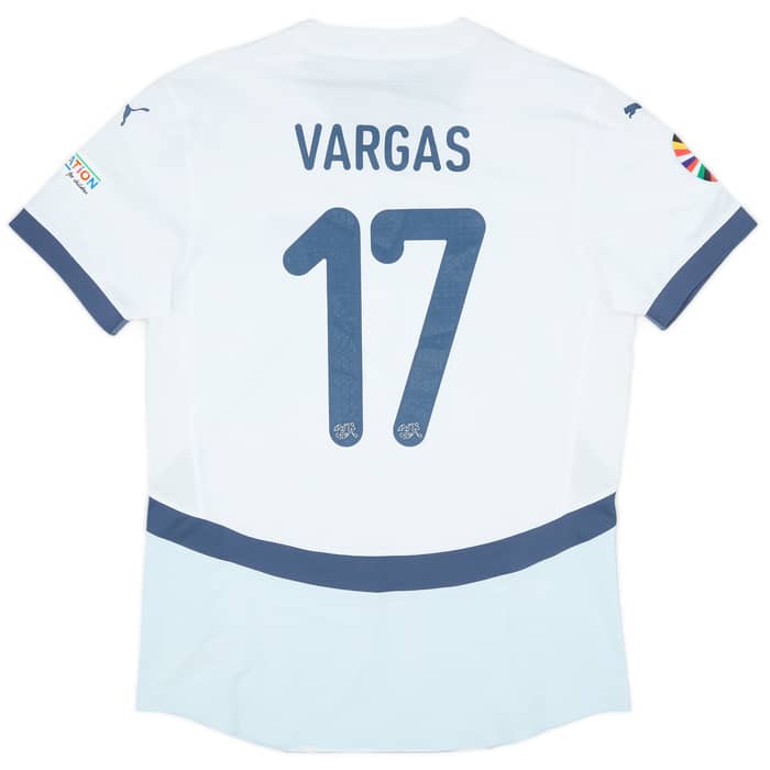 2024 Switzerland Match Issue European Championship Away Shirt Vargas #17
