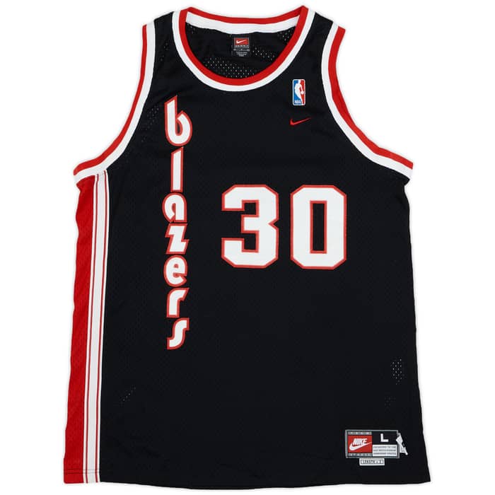 1976-77 Portland Trail Blazers Wallace #30 Nike Rewind Swingman Jersey - 8/10 - (L)