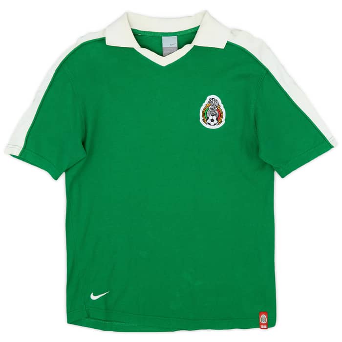 2005-06 Mexico Nike Retro Polo Shirt Mexico #9 - 6/10 - (M)