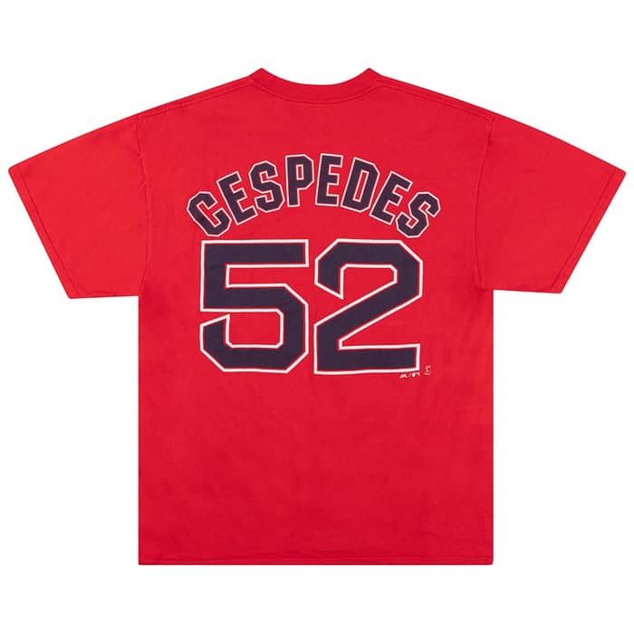 2014 Boston Red Sox Cespedes #52 Majestic Graphic Tee L