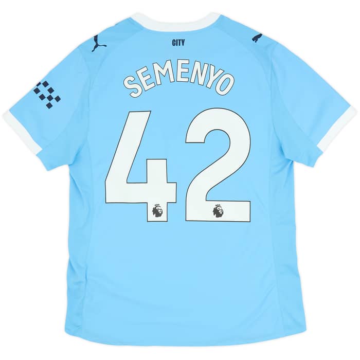 2025-26 Manchester City Authentic Home Shirt Semenyo #42