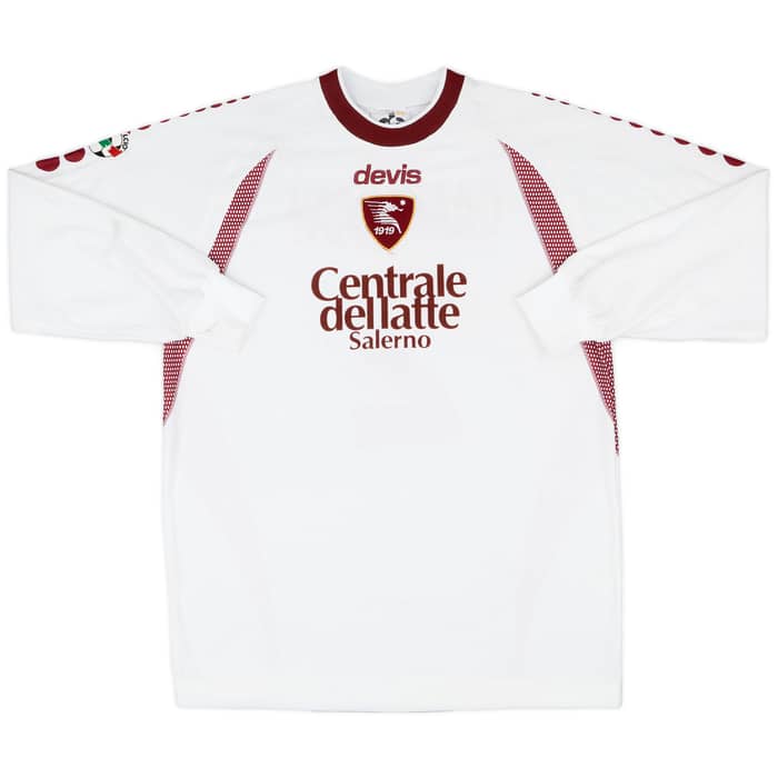 2003-04 Salernitana Match Issue Away L/S Shirt Camorani #2