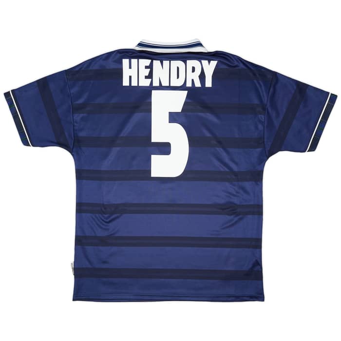 1998-00 Scotland Home Shirt Hendry #5