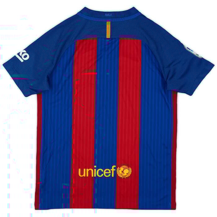 2016-17 Barcelona Home Shirt - 9/10 - (M.Boys)