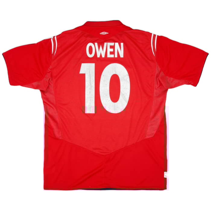 2004-06 England Away Shirt Owen #10 - 6/10 - (XL)