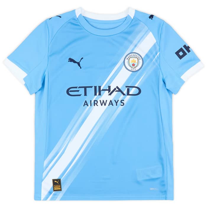 2025-26 Manchester City Home Shirt Haaland #9 (KIDS)