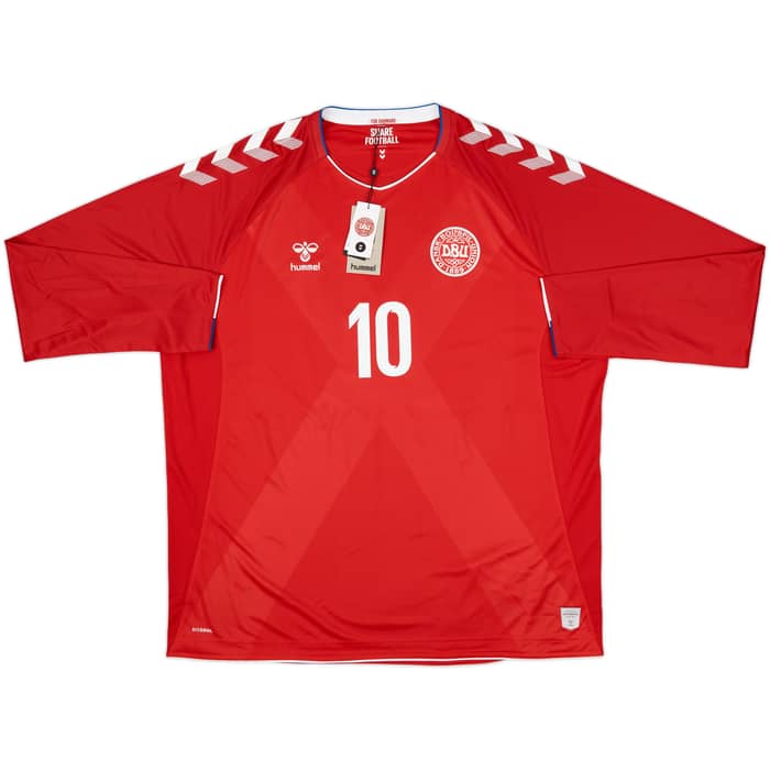 2018-19 Denmark Home L/S Shirt Eriksen #10 (4XL)