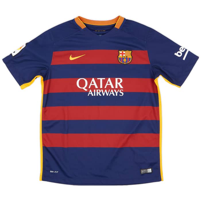 2015-16 Barcelona Home Shirt - 7/10 - (XL.Boys)