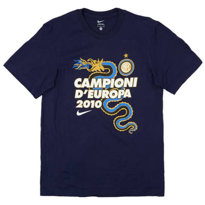 2010-11 Inter Milan 'Campioni D'Europa 2010' Nike Graphic Tee - 9/10 - (S)