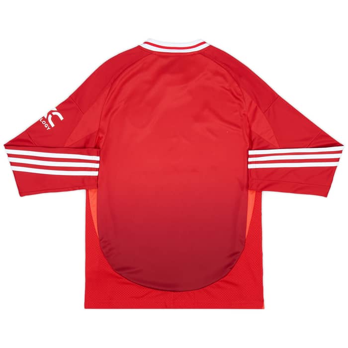 2024-25 Manchester United Home L/S Shirt (KIDS)