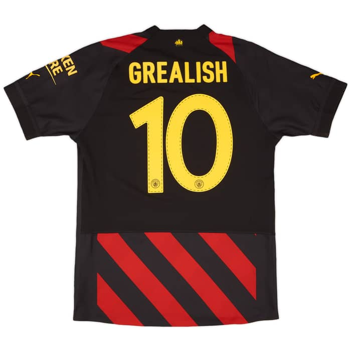 2022-23 Manchester City Player Issue Away European Shirt Grealish #10