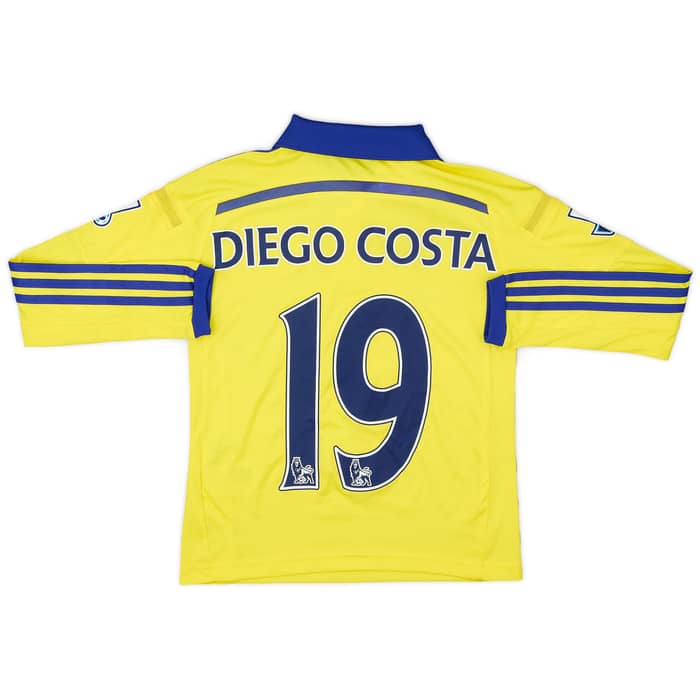 2014-15 Chelsea Away L/S Shirt Diego Costa #19 - 7/10 - (S.Boys)