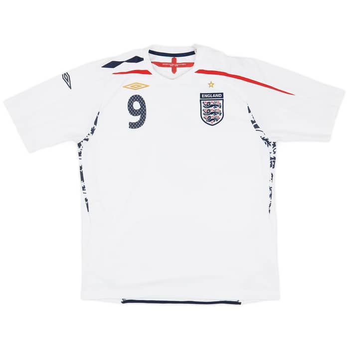 2007-09 England Home Shirt Rooney #9 - 6/10 - (XL)