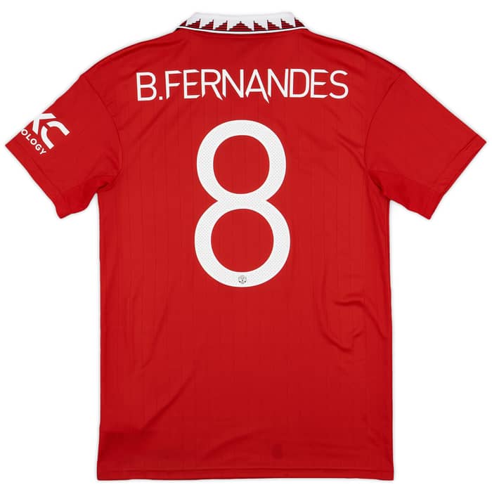 2022-23 Manchester United Home Shirt B.Fernandes #8 - 7/10 - (S)