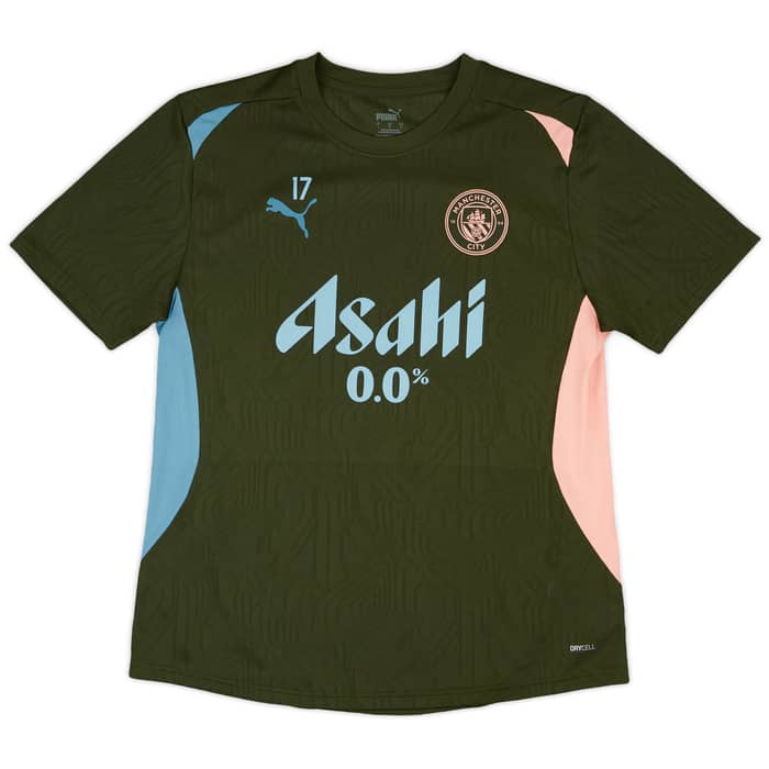 2024-25 Manchester City Player Issue Training Shirt #17 (De Bruyne) - 9/10 - (L)