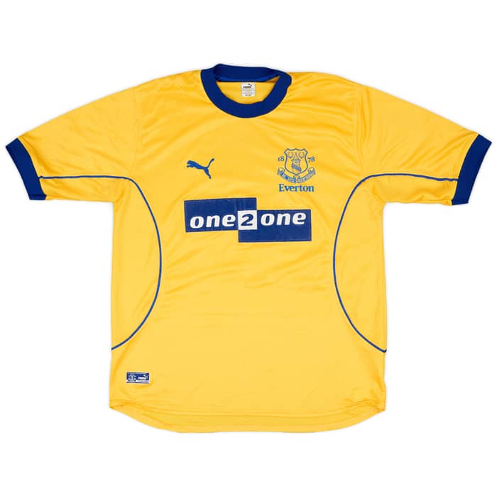 2000-01 Everton Away Shirt Ginola #24 - 9/10 - (L)