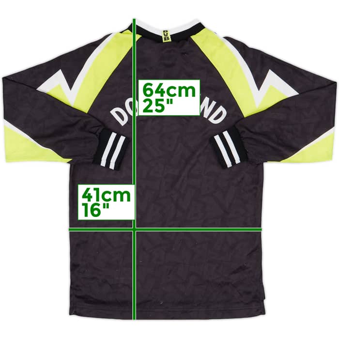 1995-96 Borussia Dortmund Away L/S Shirt - 7/10 - (M.Boys)