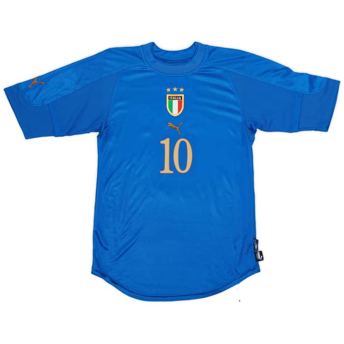 2004-06 Italy Home Shirt Baggio #10 - 8/10 - (M)