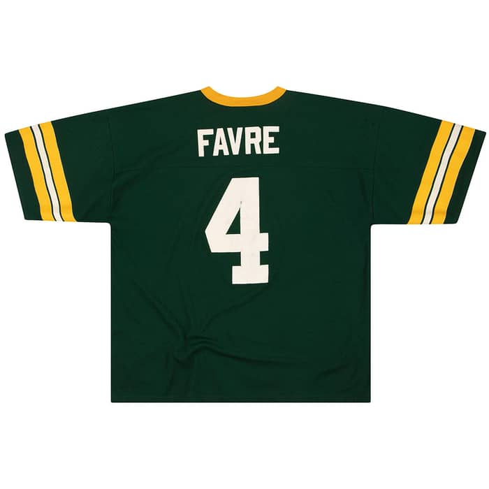 1997-00 Green Bay Packers Favre #4 Logo 7 Jersey (Home) XL